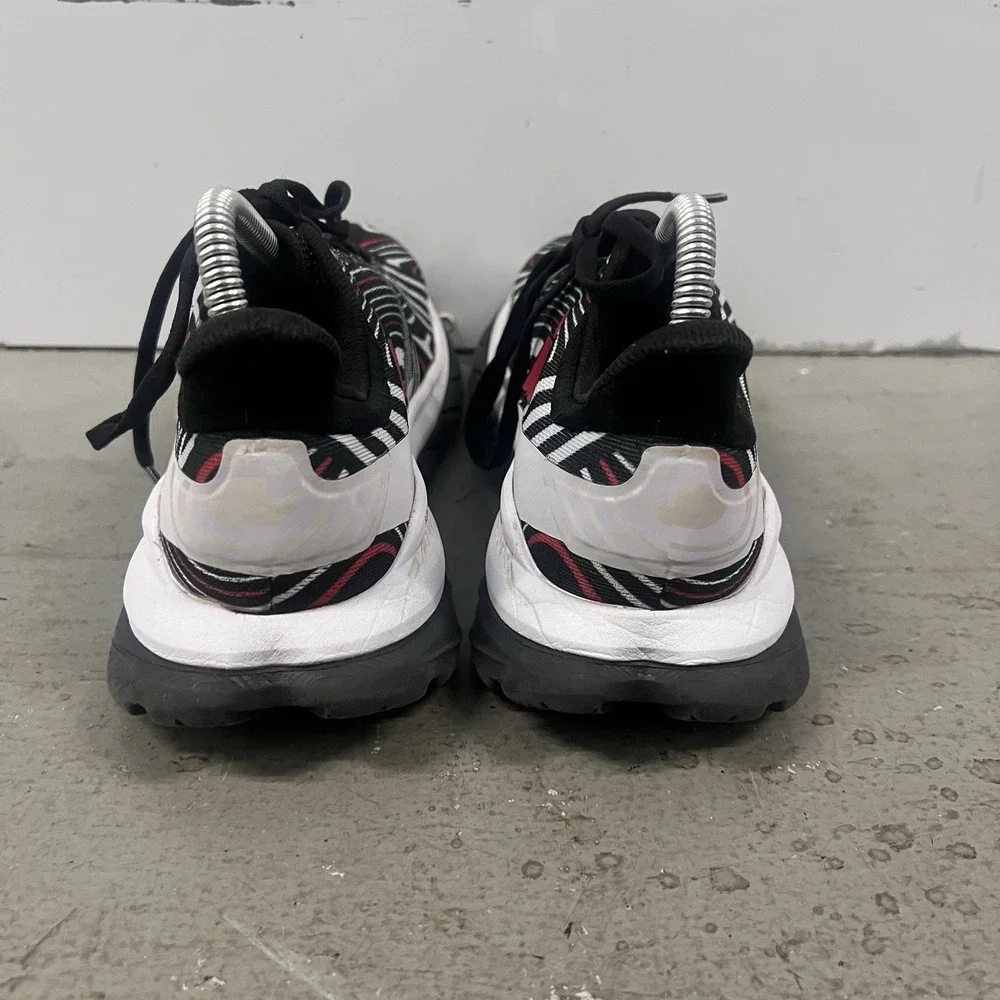 Hoka One One Mach 5 Running Shoes Black White Red Womens Size 7.5 B Marathon - Picture 2 of 9